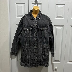 American Eagle Outfitters Black Denim Jacket